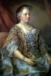Porträt von Maria Theresia, Herrscherin von Österreich, Ungarn und Böhmen, 1762